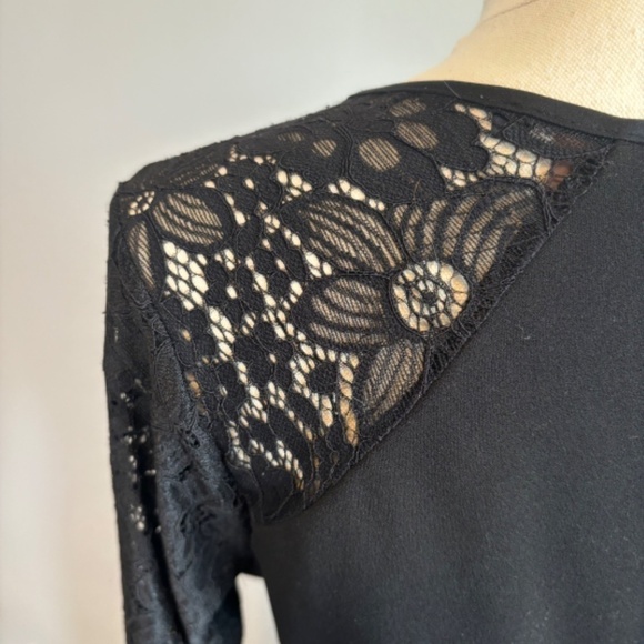 Tommy Hilfiger, Women's Black, Long Sleeve Lace, Shift Dress SZ 8 - Picture 6 of 8